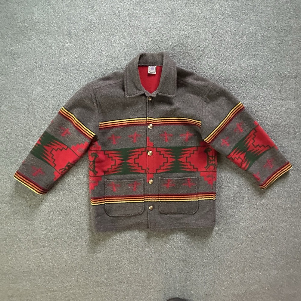 Purple Sage Handcrafted Pendleton Wool Jacket Nat… - image 11